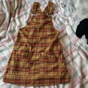 No Boundaries, Size S, plaid overall dress
